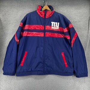 New York Giants Vintage Reebok NFL Full Zip Puffer Jacket Men XL 80's-90's READ